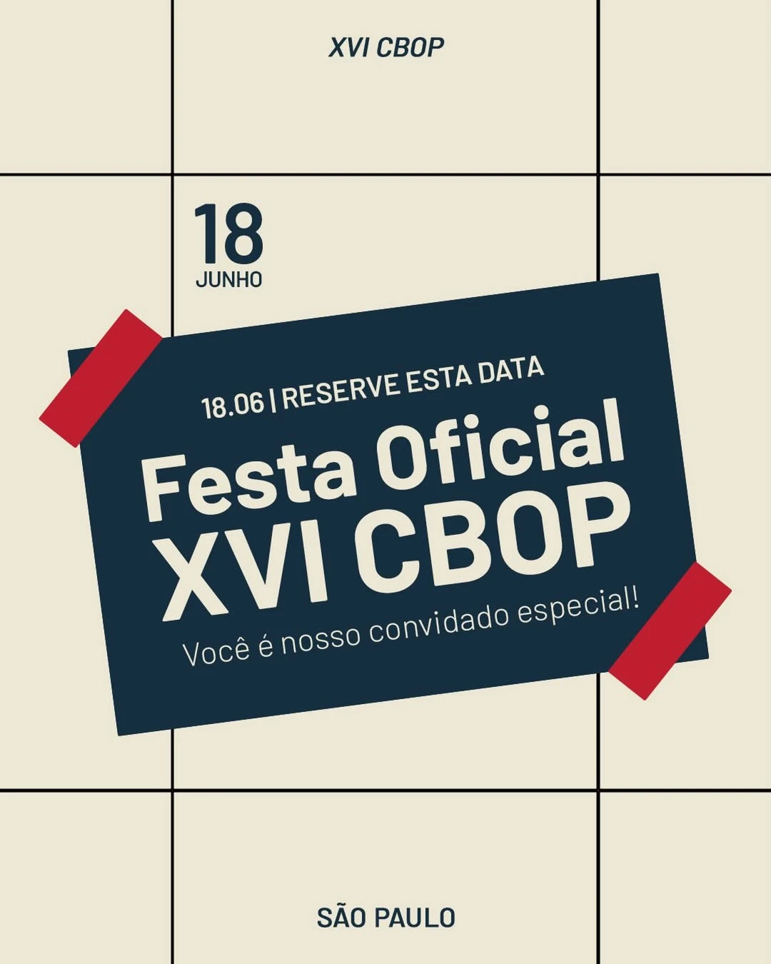 Festa Oficial XVI CBOP!